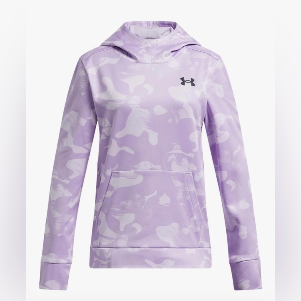 Under Armour Girls Fleece Printed Hoodie - Picture 1 of 6